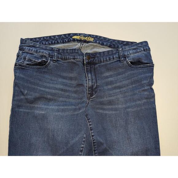 Old Navy Blue Jeans Size 18 Plus Regular Rockstar -0523M90 - Picture 2 of 3